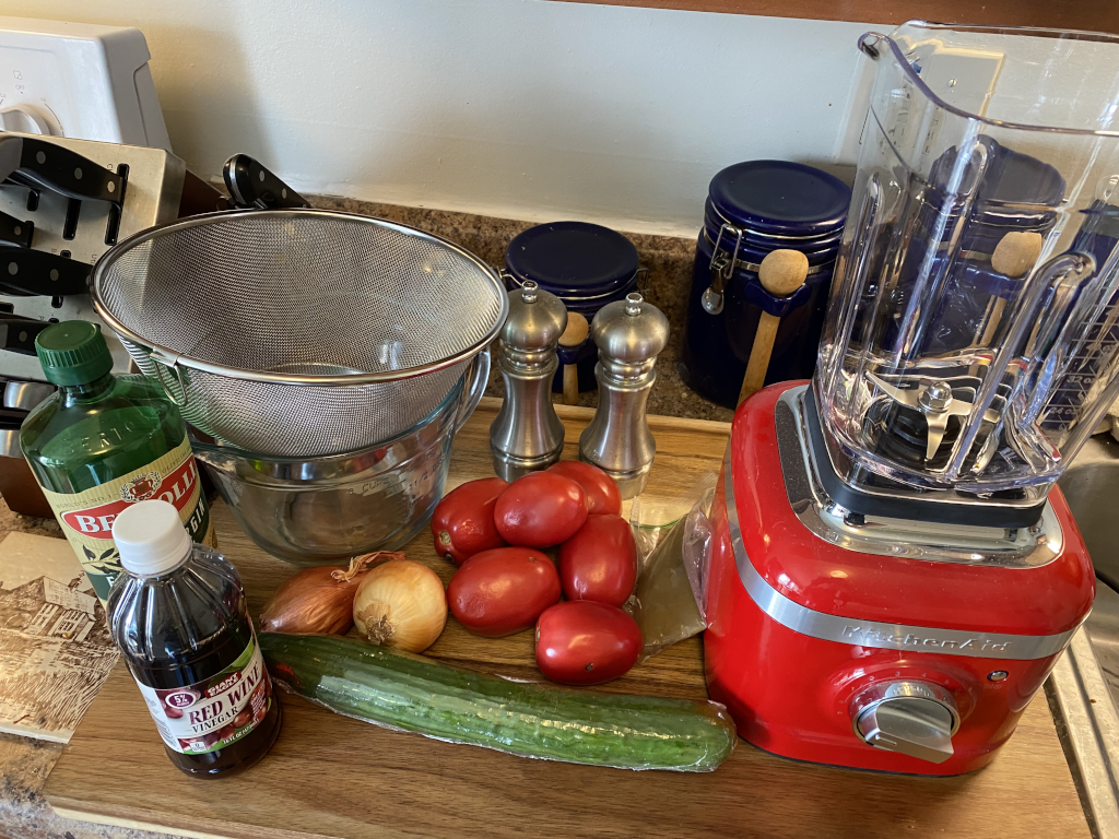 Gazpacho Ingredients.