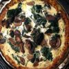 Spinach and Mushroom Quiche with Potato Crust